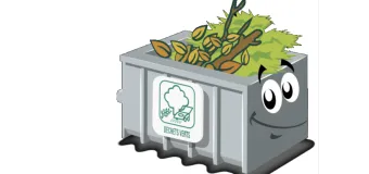 Rappel du bon usage de la benne à déchets verts 